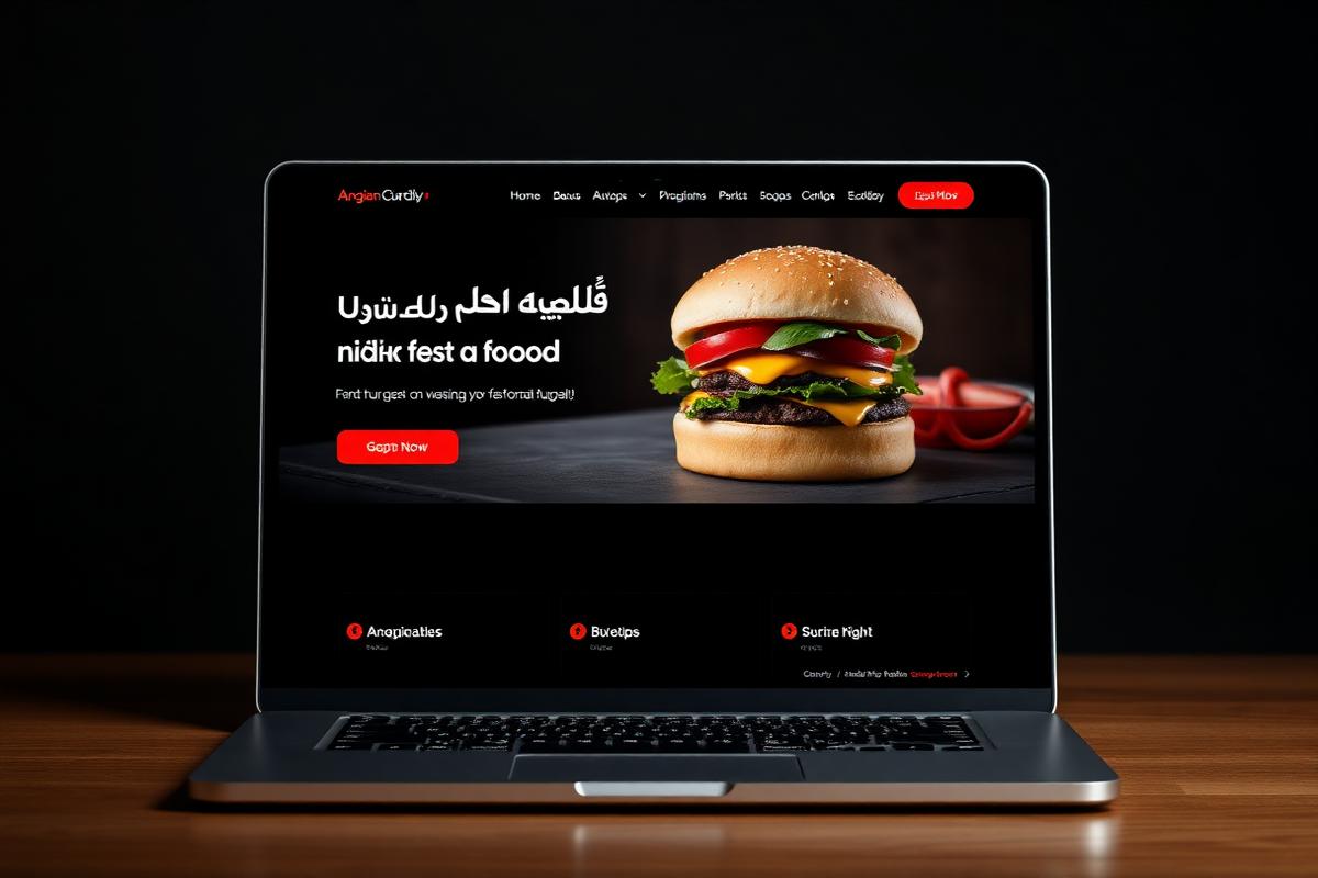 صفحة هبوط Amir Burger — مطعم / Fast Food