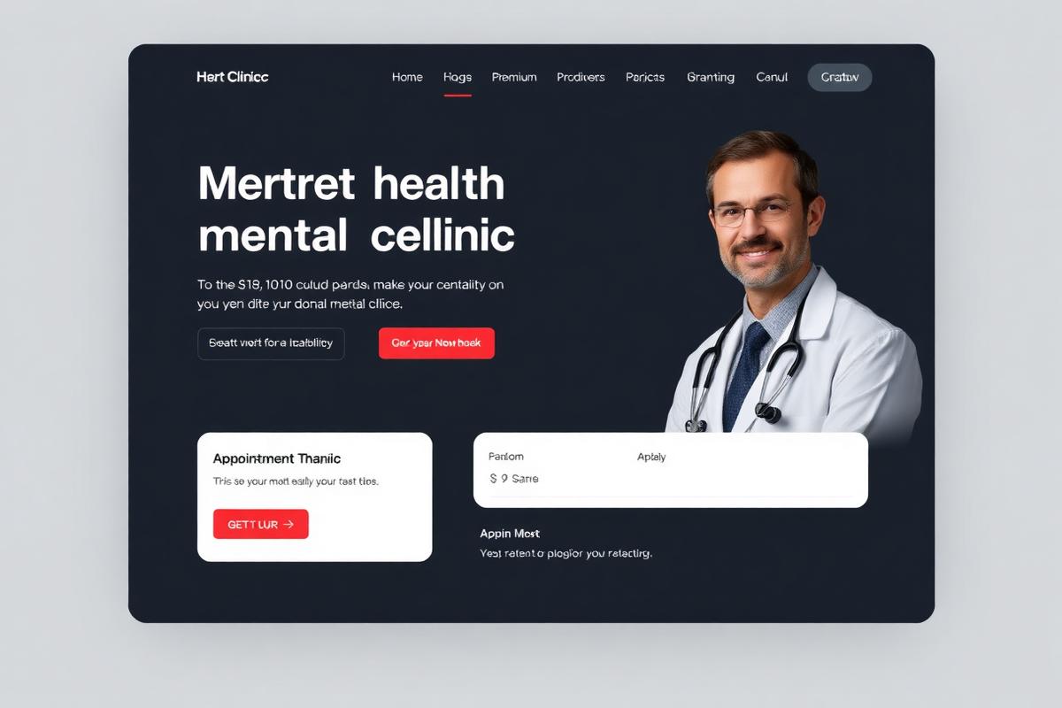 صفحة هبوط Mental Health Clinic — عيادة