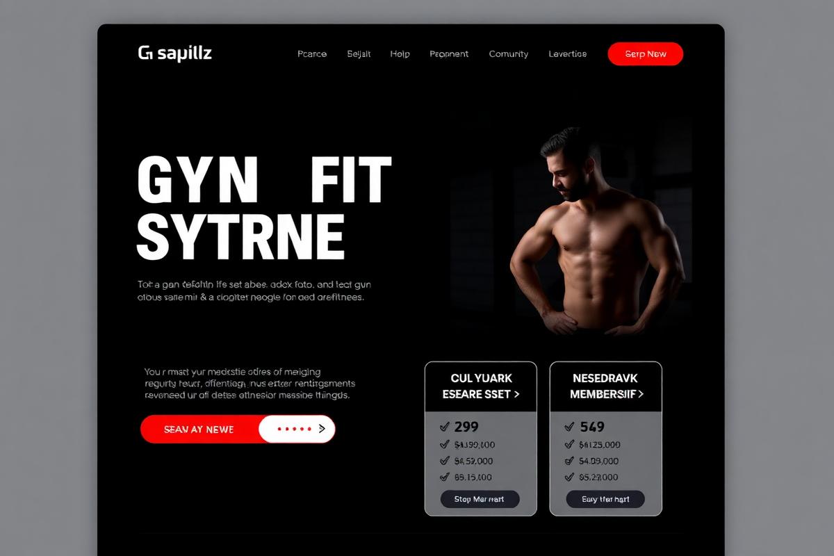 صفحة هبوط Fitness Studio — Fitness / Gym