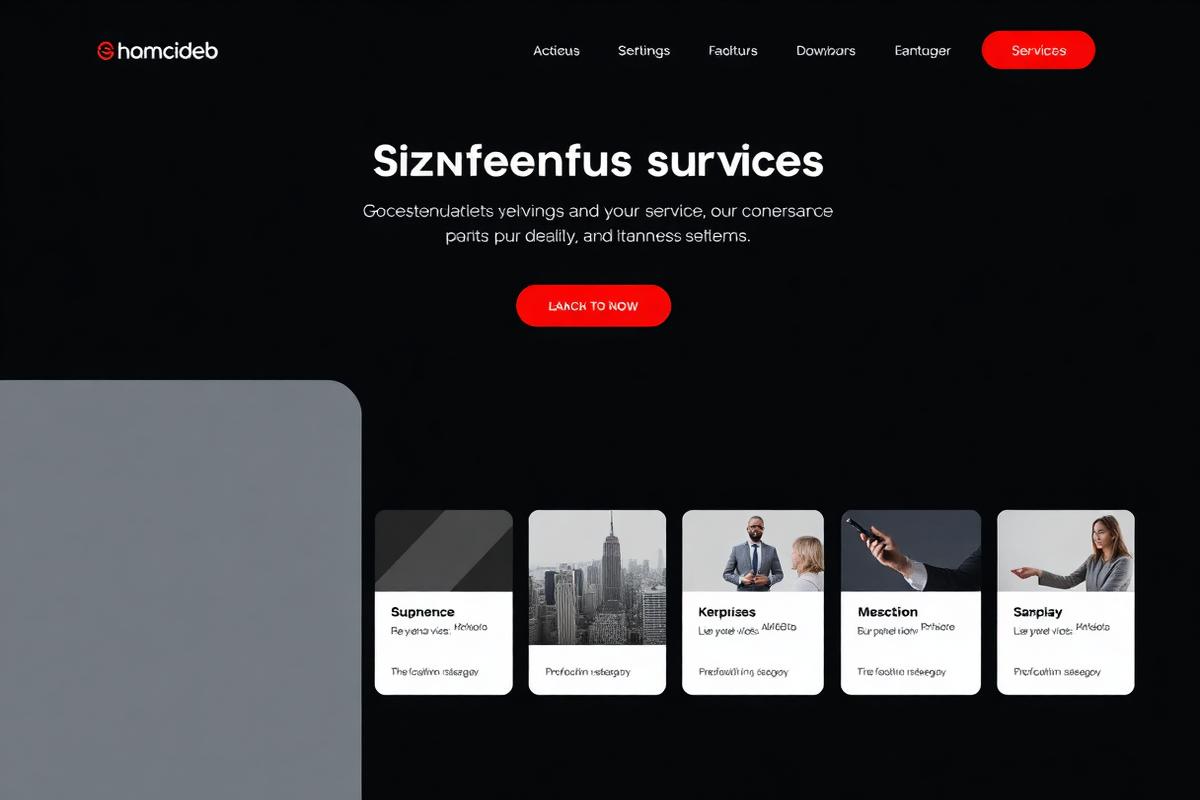 صفحة هبوط Service Business — Services